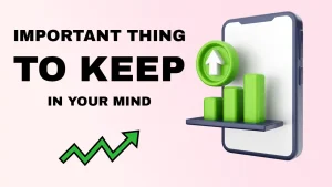 Important thing to keep